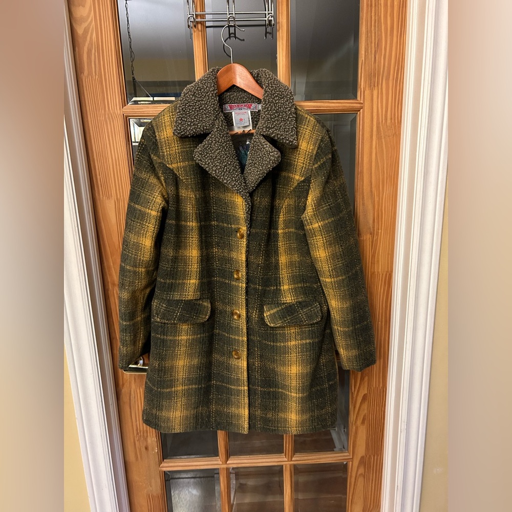 Silver Jeans Vintage Wool Blend Plaid Jacket